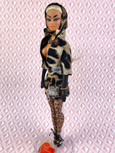 Load image into Gallery viewer, "Sizzle Suit Mini in Leopard" OOAK Doll, No. 173