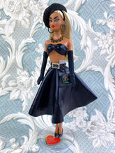 Load image into Gallery viewer, "Full Circle in Leatherette" OOAK Doll, No. 186