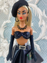 Load image into Gallery viewer, "Full Circle in Leatherette" OOAK Doll, No. 186
