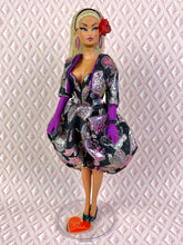 Load image into Gallery viewer, "Bodacious Bubble in Kaleidoscope" OOAK Navidad Doll, No. 179