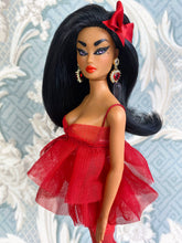 Load image into Gallery viewer, "Naughty Nightie in Scarlet" OOAK Doll, No. 195