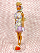 Load image into Gallery viewer, &quot;Fab Fucci Fringe in Lilac and Pink&quot; OOAK Navidad Doll, No 262
