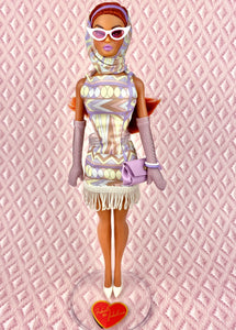 "Fab Fucci Fringe in Lilac Cream" OOAK Navidad Doll, No 263