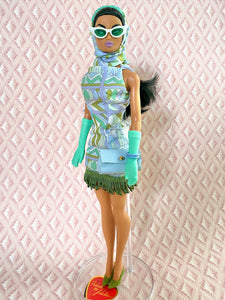 "Fab Fucci Fringe in Olive " OOAK Doll, No 271