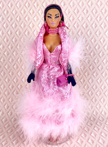 "Fluttering Fluff in Rosa" OOAK Navidad Doll, No. 274