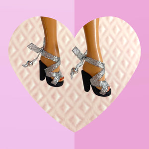 Scandal Sandal in Silver