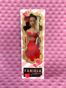 "Fabiola Flounce in Red" OOAK
