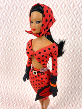 Load image into Gallery viewer, &quot;Love Triangle in A Lotta Dots&quot; - OOAK Doll
