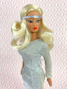 "Silver Screen Goddess" - OOAK Doll