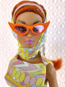 "Fab Fucci Fringe in Lemon Sherbert" OOAK Doll, No 229