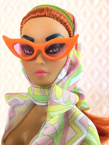 "Fucci Sizzle Suit in Apple" OOAK Doll, No 230