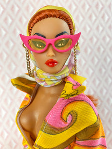 "Out and About in Bright Fucci" OOAK Doll, No. 238