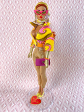 Load image into Gallery viewer, &quot;Out and About in Bright Fucci&quot; OOAK Doll, No. 238
