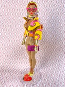 "Out and About in Bright Fucci" OOAK Doll, No. 238