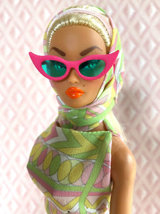 "Fab Fucci Fringe in Preppy Pop" OOAK Doll, No 232