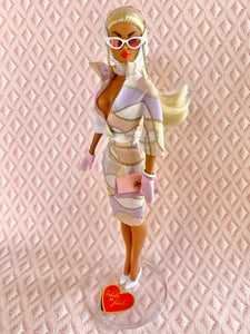 "Fucci Sizzle Suit in Orchid" OOAK Doll, No. 216