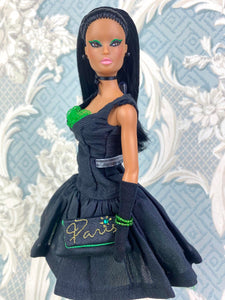 "Paris in Green" OOAK Doll