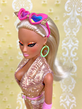 Load image into Gallery viewer, &quot;Hollywood Hot Pants Kick-about in Liquid Gold&quot; OOAK Doll
