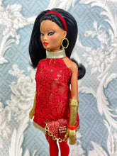 Load image into Gallery viewer, “Mod Mini in Fire” OOAK Doll
