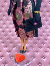 Load image into Gallery viewer, “Tinseltown Toga in Luxe Lurex” OOAK Doll

