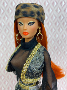 “Go-Togethers in Black and Gold” OOAK Doll