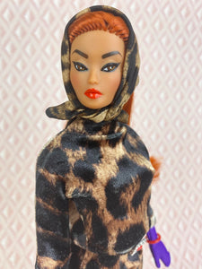 “Animal Magic in Leopard” OOAK Doll