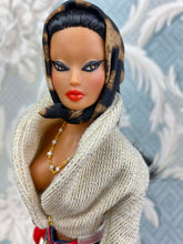 Load image into Gallery viewer, “Denim-ite! in Leopard and Gold” OOAK Doll, No. 99
