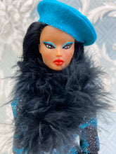 Load image into Gallery viewer, “Sizzle Suit in Leopard Lurex” OOAK Doll, No. 100
