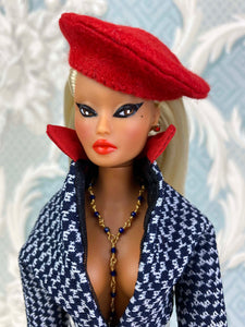 “Sizzle Suit in Navy & Red” OOAK Doll, No. 101