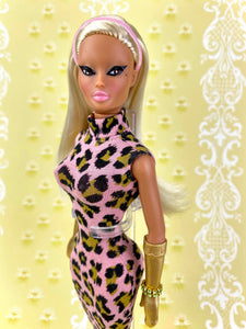 “Painted-on Spots in Pink” OOAK Doll, No. 103
