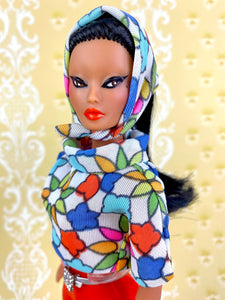 “Out and About in Stained Glass” OOAK Doll, No. 105
