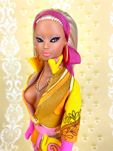 Load image into Gallery viewer, “Sizzle Suit in Psychedelic Mini&quot; OOAK Doll No. 107
