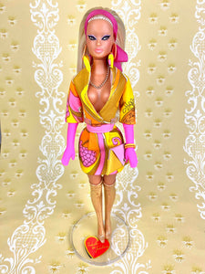 “Sizzle Suit in Psychedelic Mini" OOAK Doll No. 107