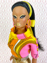 Load image into Gallery viewer, “Out and About in Psychedelic” OOAK Doll, No. 108
