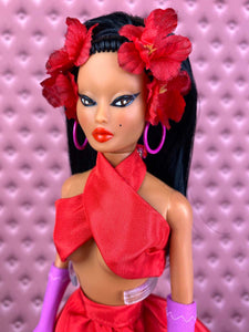 "Paso Doble Panache in Scarlet" OOAK Doll, No. 112