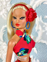 Load image into Gallery viewer, &quot;Double Crossed Jeze-belles in Fiesta&quot; OOAK Doll, No. 116
