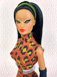 “Painted-on Spots in Brick” OOAK Doll, No. 118