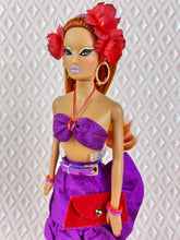 Load image into Gallery viewer, &quot;Fabiola Flounce in Orchid&quot; OOAK Doll, No. 124
