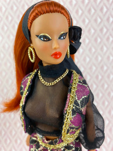 “Go-Togethers in Bold Brocade” OOAK Doll, No. 125