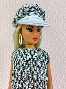 “Glamour A GoGo in Black and White" OOAK Doll, No. 123