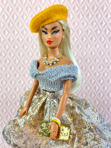 "Special Sparkle in Silver & Gold" OOAK Navidad Doll, No. 172
