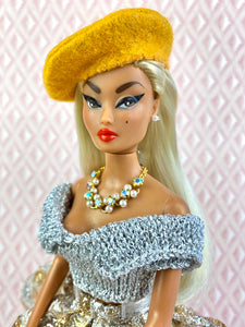 "Special Sparkle in Silver & Gold" OOAK Navidad Doll, No. 172
