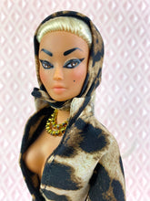 Load image into Gallery viewer, &quot;Sizzle Suit Mini in Leopard&quot; OOAK Doll, No. 173
