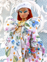 Load image into Gallery viewer, &quot;Double Bubble in Pastel Floral&quot; OOAK Doll, No. 181

