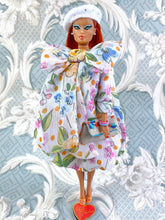Load image into Gallery viewer, &quot;Double Bubble in Pastel Floral&quot; OOAK Doll, No. 181
