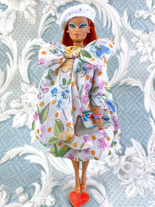 "Double Bubble in Pastel Floral" OOAK Doll, No. 181