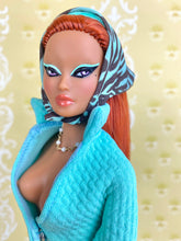 Load image into Gallery viewer, &quot;Sizzle Suit in Aqua&quot; OOAK Doll, No. 188
