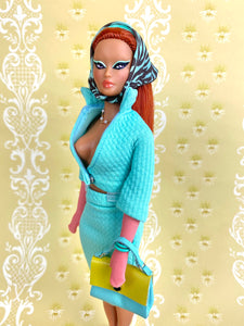"Sizzle Suit in Aqua" OOAK Doll, No. 188