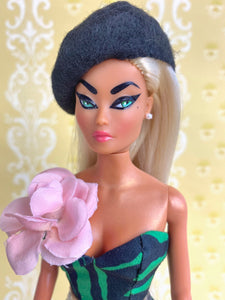 "On the Town in Pink & Green" OOAK Doll, No. 194
