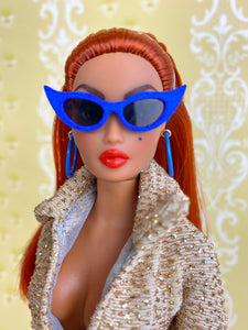 "Sizzle Suit in Gold Glitter" OOAK Navidad Doll, No. 189